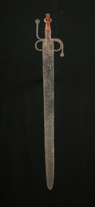 #AF210: 18th century Kongo �sword of authority� with ivory finial