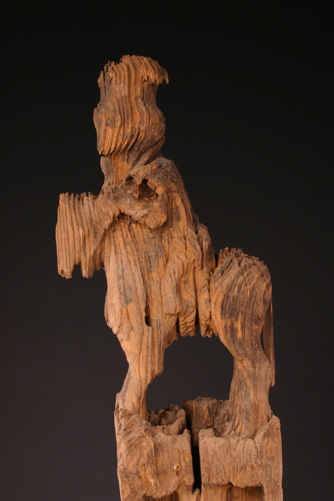 #AS208: Santal lute with beautiful female figure at the top