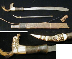Dayak headhunter Mandau #INDO114