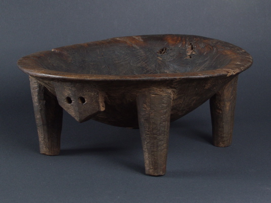 #OC223: Polynesian Kava bowl with nice dark patina
