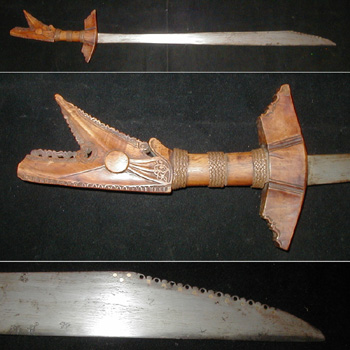 #PH183: 19th century Moro kampilan sword 