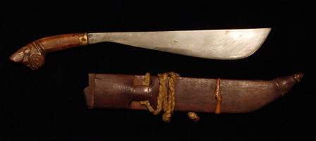 #PH305: Batangas or Bikol knife with monster head handle